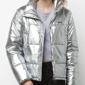 PRISTINE Vans Galactic Spiral Women's Metallic Puffer Jacket - NEVER WORN